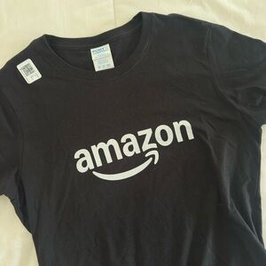 Amazon Black Crew Neck Tee